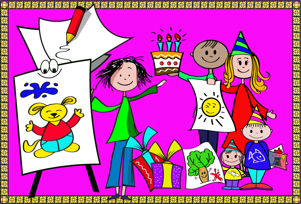Disegni di gruppo per feste e compleanni